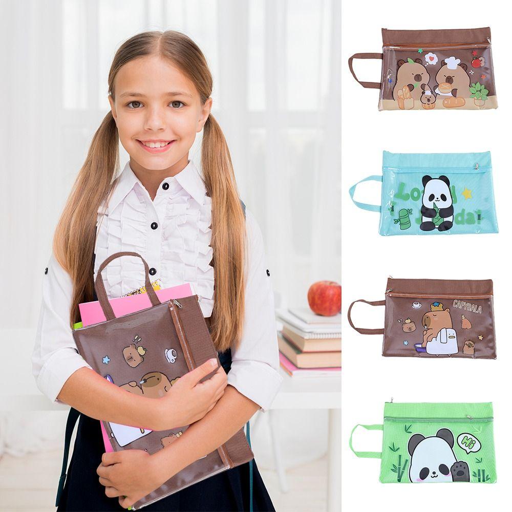 

Capybara Zipper Bag Large Capacity File Folder Bags New File Bag 4