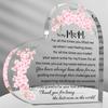 1pc Modern Acrylic Mother'S Day Gift for Mom - Heartfelt Keepsake with Floral Design, No Batteries Needed, Perfect for Home Decor or Special Occasions