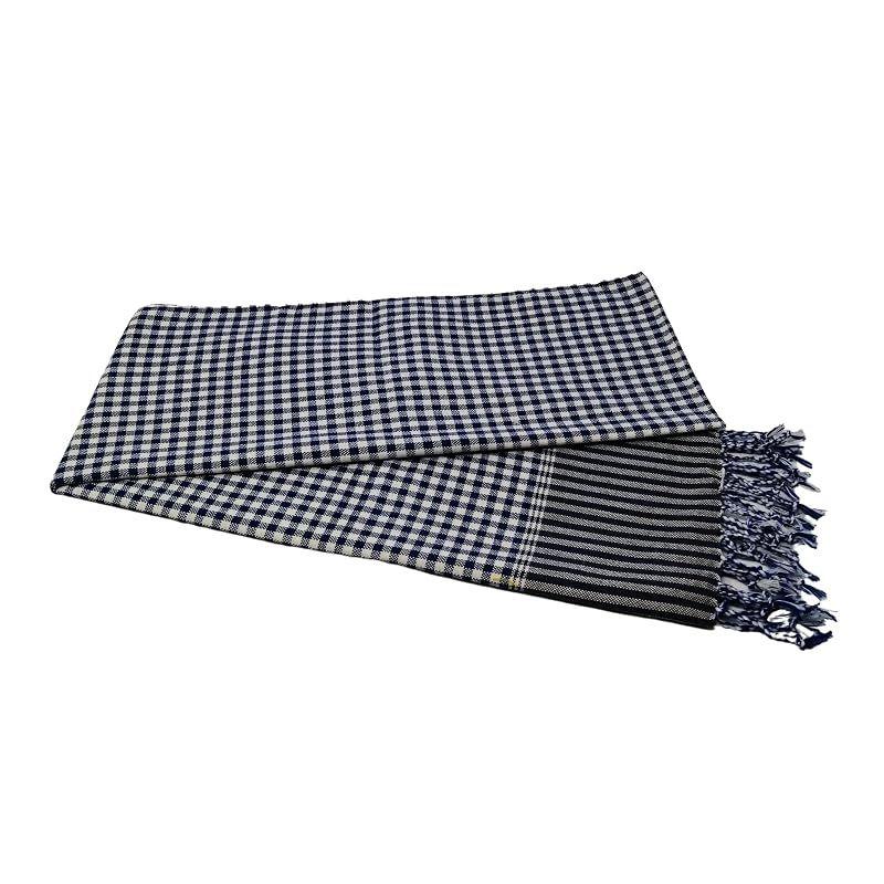 Used [NEW] [KINOKINO] Stole Shawl Hand-woven Thai Cotton Handmade Asian Ethnic (A) 0