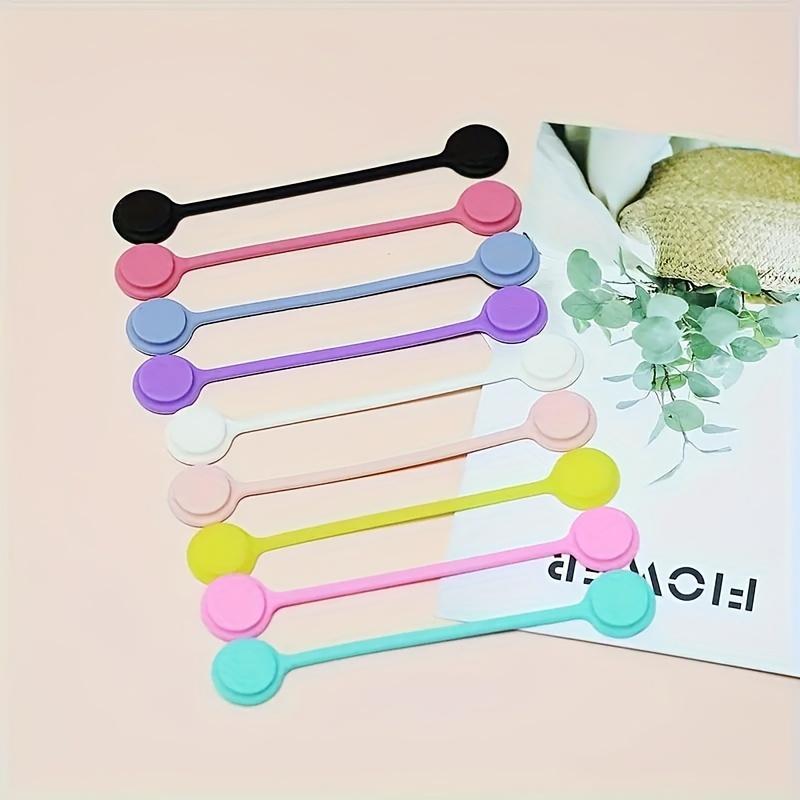 Colorful Magnetic Silicone Cable Ties-Reusable Cord Organizer for USB,Headphones&Keychains-Perfect Gift for Halloween&Christmas.