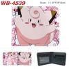 Pokemon Full Color Short Card Holder Coin Purse Bifold Wallet Cute Anime Peripheral Change Pouch