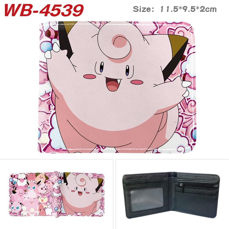 Pokemon Full Color Short Card Holder Coin Purse Bifold Wallet Cute Anime Peripheral Change Pouch