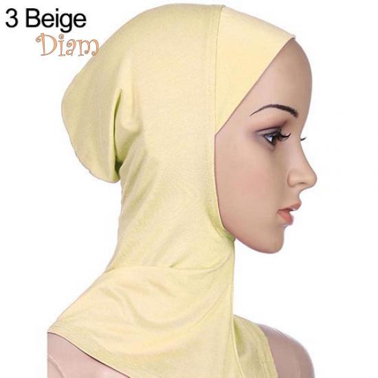 Tenfyer Soft Muslim Full Cover Inner Hijab Cap Islamic Underscarf Neck Head Bonnet Hat