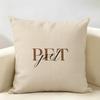 Simplicity Fashion Text Love Cushion Cover Natural Linen Organic Fabric DoubleSided Printing Room Sofa Decor Pillow Case