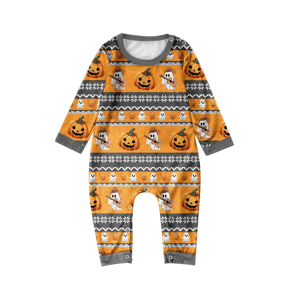 Halloween Print Family Matching Long Sleeved Parent-child Suit Home Clothes Suit Fall
