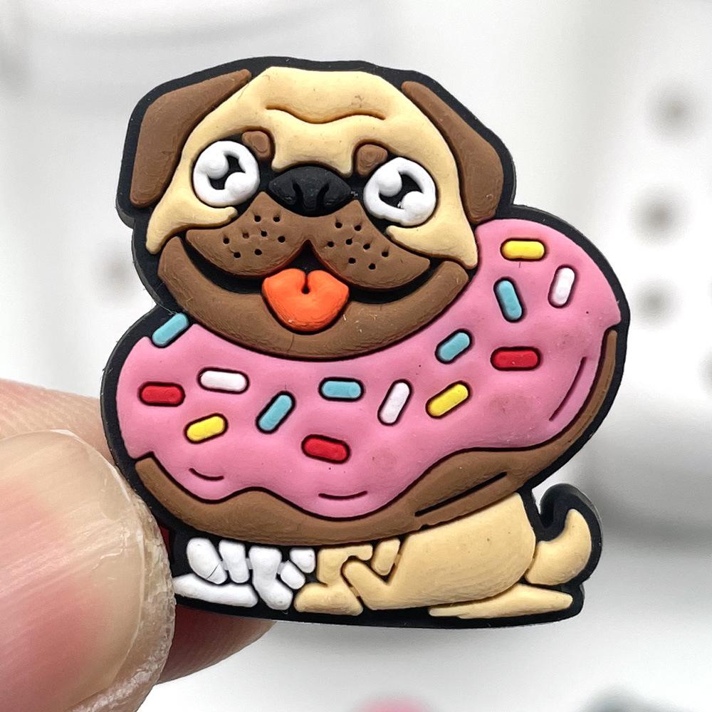 Shoe Charms Accessories Decoration Cute Pink Hole Shoes Flower Shoe Buckle PVC Soft Plastic Cartoon Detachable Match 1pcs