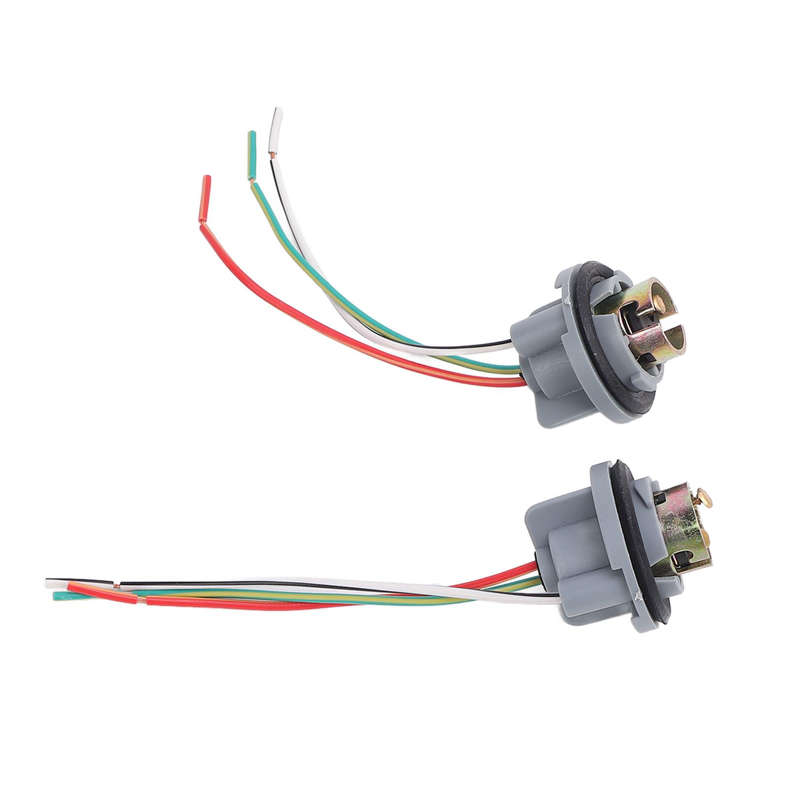 

2 шт. Патрон заднего стоп-сигнала Водонепроницаемый Разъем для лампы указателя поворота Патрон для светодиодной лампы с жгутом проводов 1157