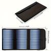 Portable Solar Charger, Solar Panel Charger Suitable for Mobile Phones, with Dual USB Output, Foldable Camping Solar Panel