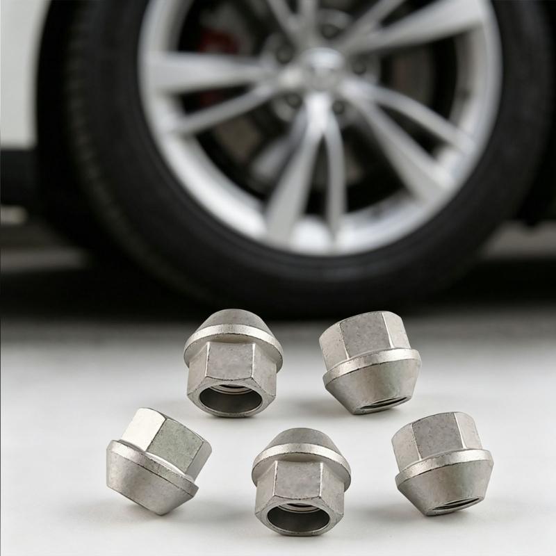 Steel M14x1 5 Threaded Lug Nuts Replacement Wheel Tire Nut for Stable Tire Mounting Open End Wheel Nuts Enduring