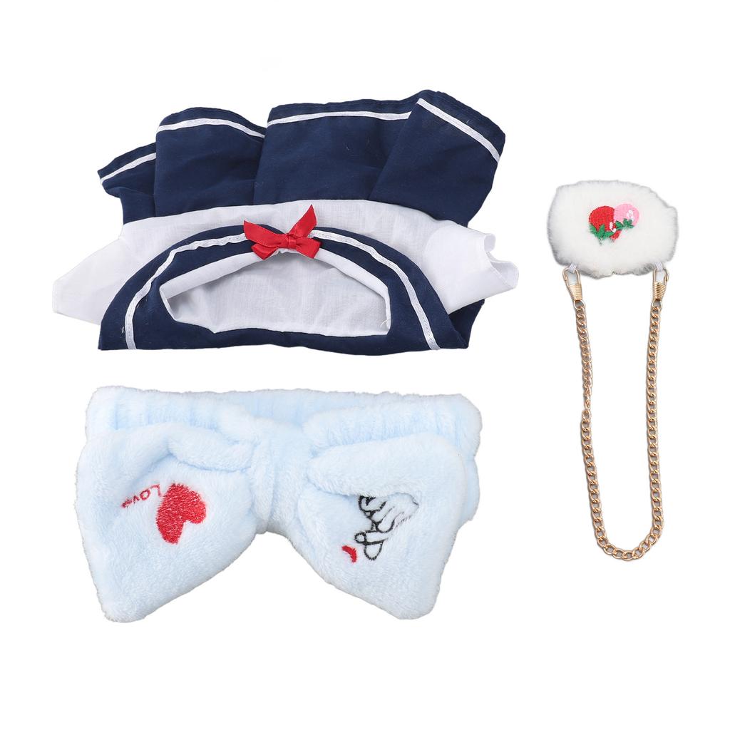 Plush Doll Clothes Set DIY Cute 12inch Plush Doll Clothes Dress for Role Playing Games Preschool Centers