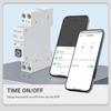 TUYA ZigBee Smart Circuit Breaker Mit Messung 1P 63A DIN Schiene Für Smart Home Drahtlose Fernbedienung Smart Switch fit Alexa Google Hause