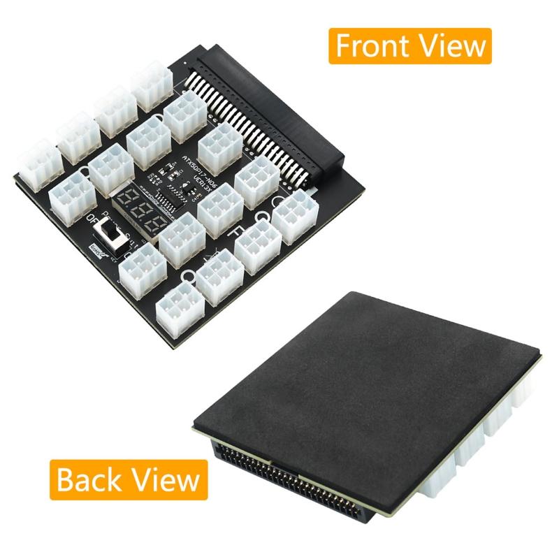 PCI-E 12V 50Pin to  17  6Pin ower Supply Server Adapter  Board for  750W 1100W 1600W 2000W 2400W SU