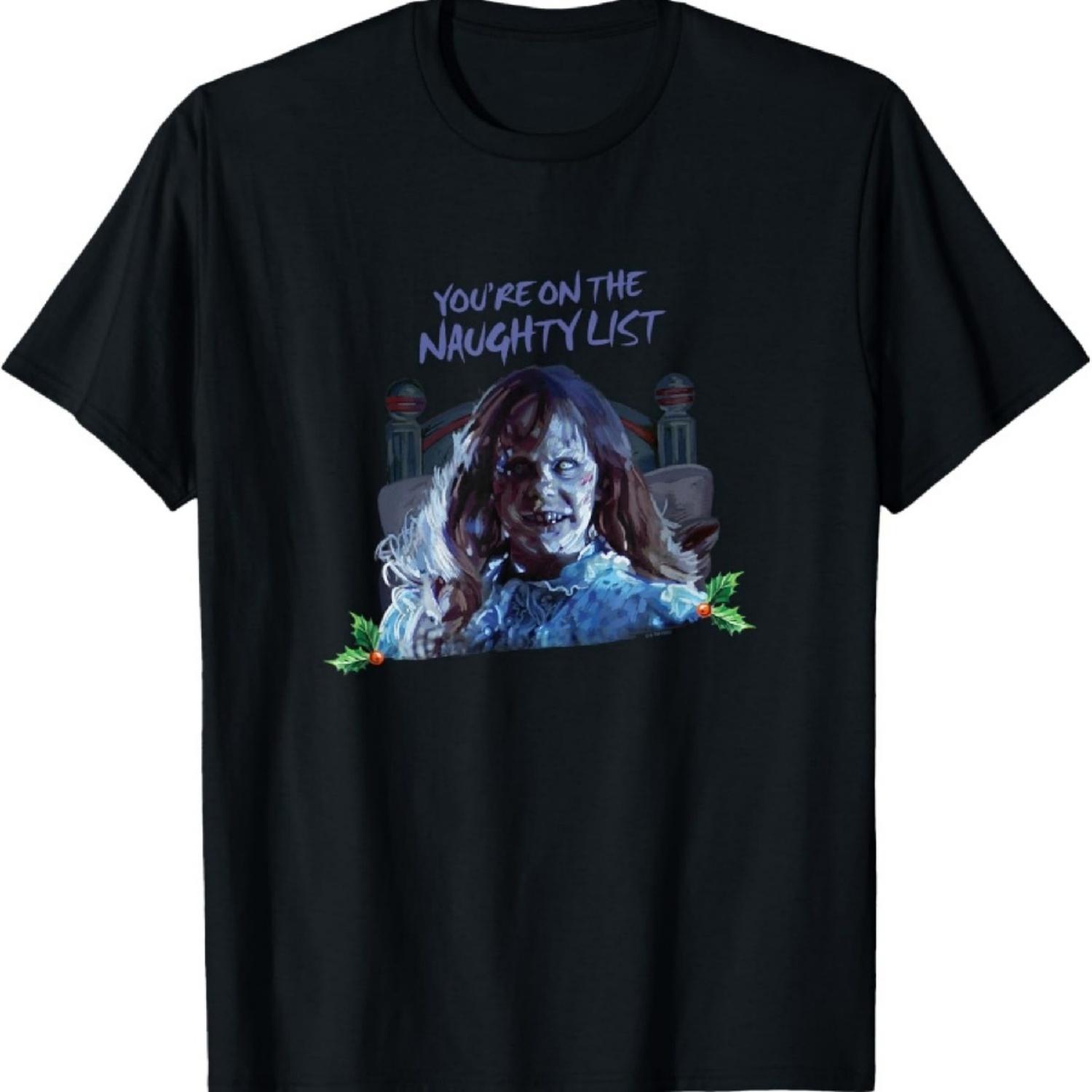 Christmas You re On The Naughty List Portrait T-Shirt XXXXXL чёрный