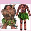 Išskirtinis Moana Maui tatuiruočių kostiumas su tikroviškais dizainais suaugusiems ir vaikams
