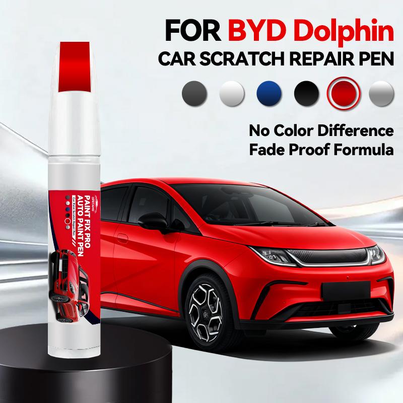 Pro BYD Dolphin 2021-2025 BNA1 Opravná tužka na lakování Dotykové pero Odstraňovač škrábanců DIY Auto doplňky Černá Bílá Modrá Šedá Fialová Růžová