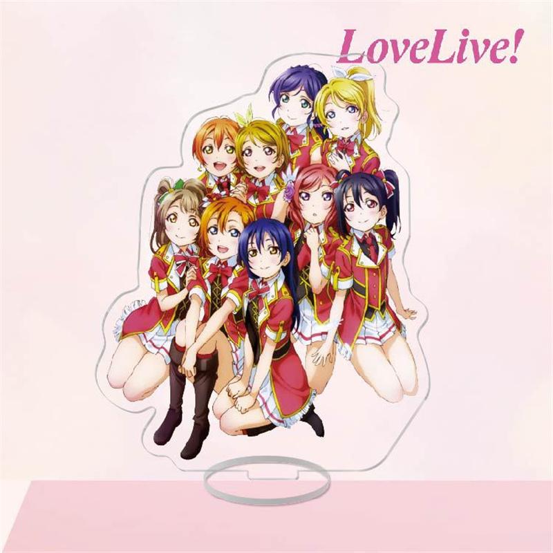 Modellino Stand Gruppo Anime Moda Love Live Portachiavi Kotori Minami Nico Yazawa Sonoda Umi Figure Supporto Standee Scrivania