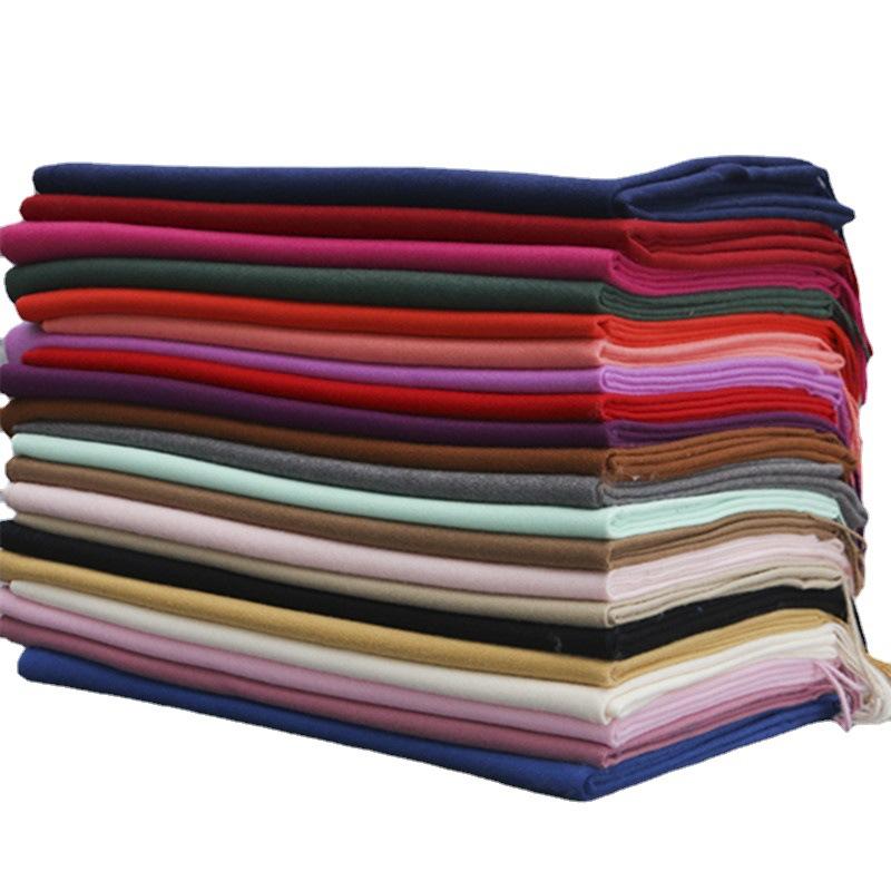 70*200 Cm Otoño E Invierno Nuevo Bufanda de Cachemira para Mujer Color Sólido Imitación Cachemira Bufanda Pull Gruesa Bordado Cachemira Chal