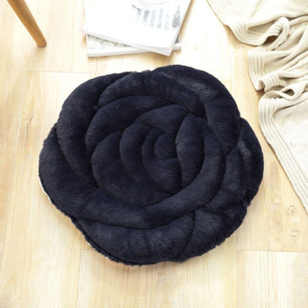 Quilted Seat Cushion Thickened Tatami Sofa Cushion Home Decoration Rose Shaped Chair Cushion  Floor