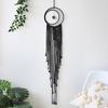 Black Macrame Wall Hanging Tapestry Sun Moon Dream Catcher Woven Handmade Home Decor