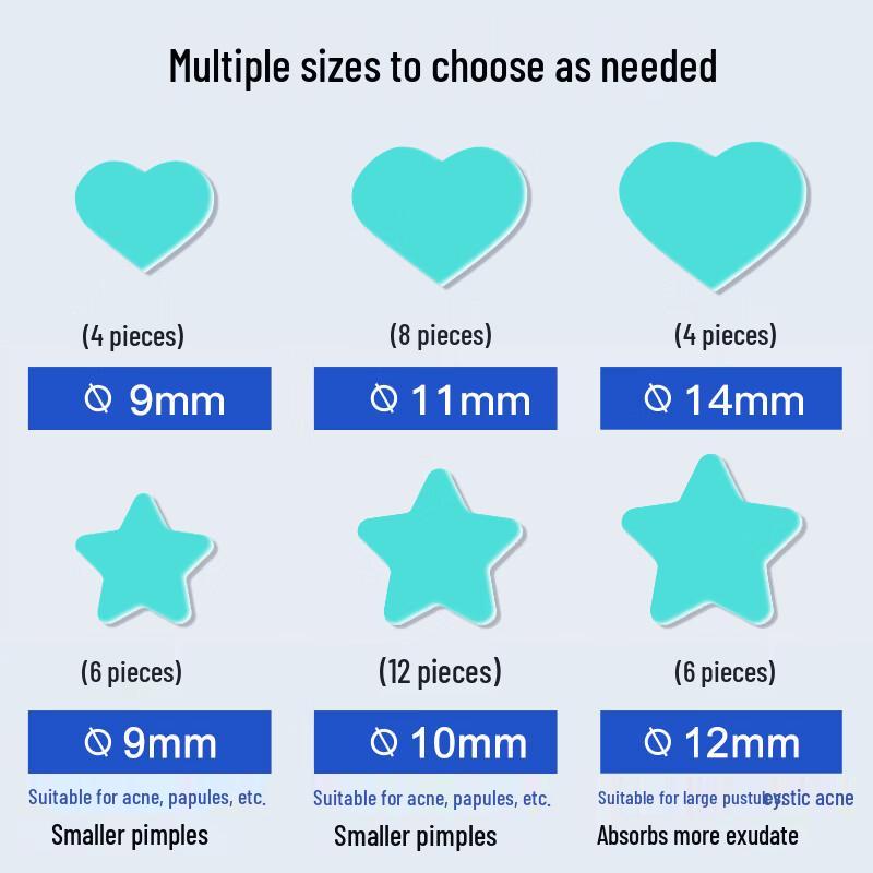 Haishi Hainuo Star Heart Hydrocolloid Acne Patches