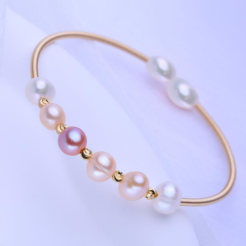 

FEEYOO браслет из натурального пресноводного жемчуга для женщин, модный браслет для вечеринки, ювелирные изделия, подарок на день рождения разноцветный
