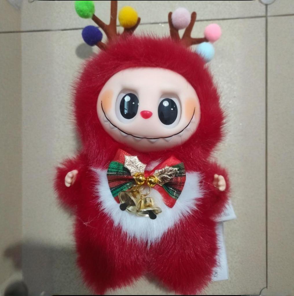 Christmas Elk Doll Macaron Series Cartoon Plush Pendant Toy Doll