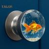 Decorative Door Handle High Durability Simple Installation Nature-Inspired Transparent Doorknob Cabinet Pull
