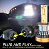 Roadsun D1S LED Headlight Bulbs 6000K Cool White 500% Brighter D4S D3S D2S LED Bulb 100% Error Free Xenon Headlights Replacement