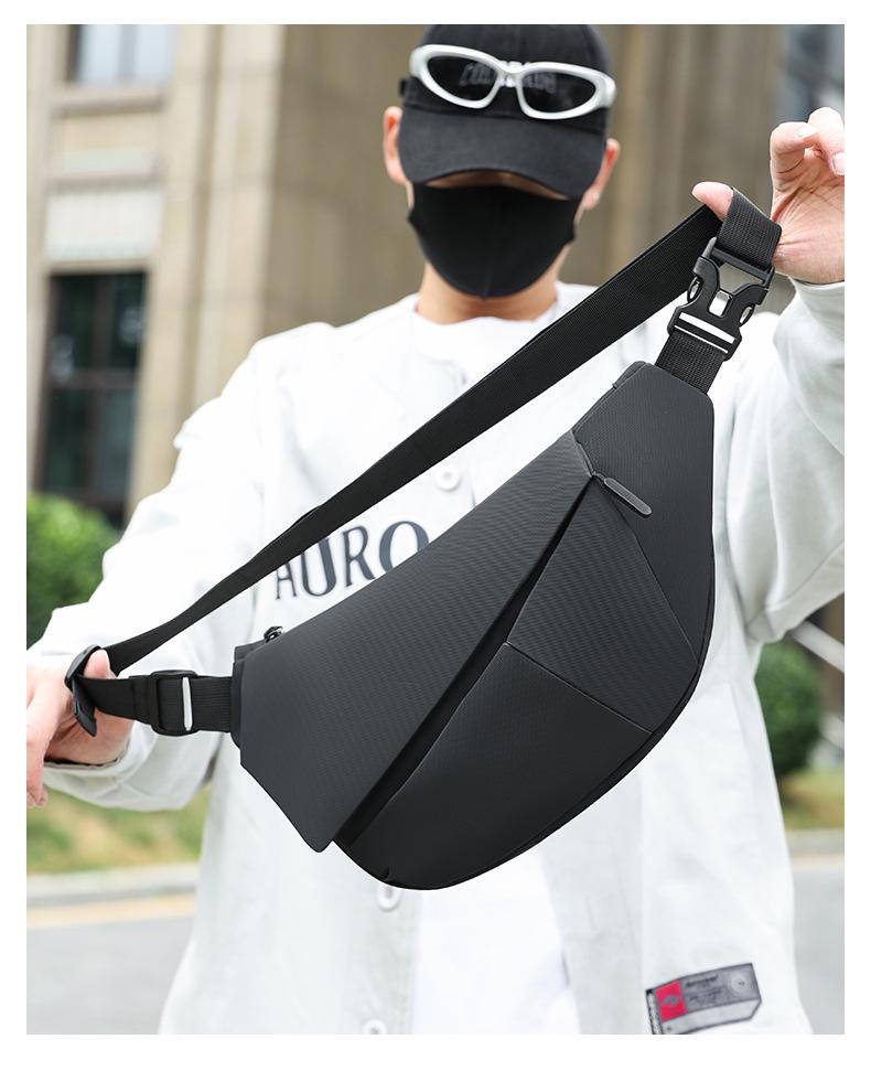 Herren Trendige High-End Crossbody Brusttasche für Freizeit und Outdoor-Radfahren