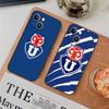 Funda para teléfono con logo de la Universidad de Chile Funda para teléfono para iPhone 17 16 15 11 13 14 Pro Max X Xr Xs Max 12mini Funda de carcasa negra