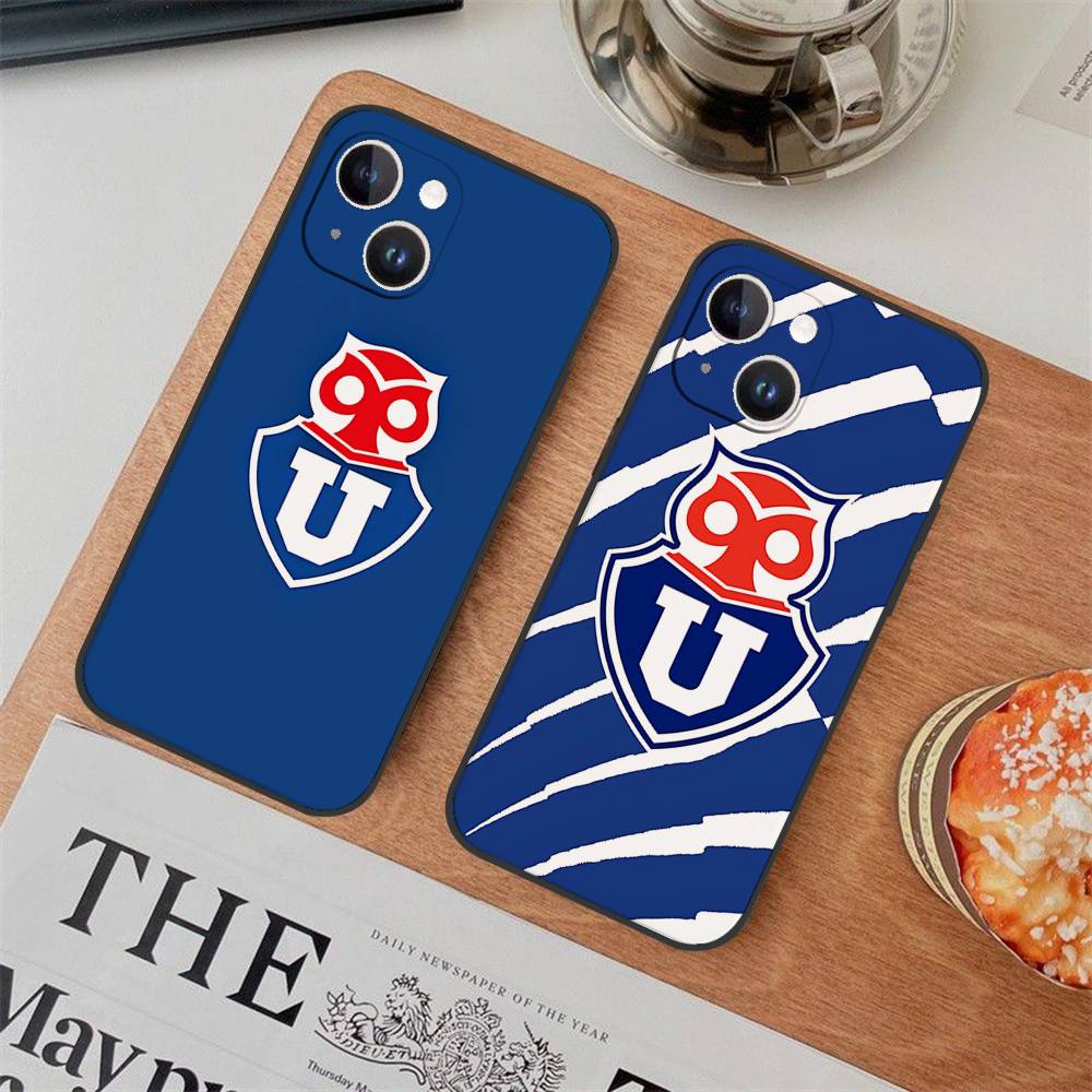 Funda para teléfono con logo de la Universidad de Chile Funda para teléfono para iPhone 17 16 15 11 13 14 Pro Max X Xr Xs Max 12mini Funda de carcasa negra