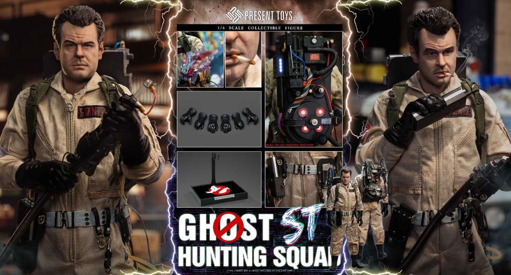 Tbmodel PRESENT TOYS Scale Ghost Hunting ST and Outfit Cosplay Action Figure 1/6 Figure (Movie Character), Body, 2-Piece Head, Set, (PT-sp77)