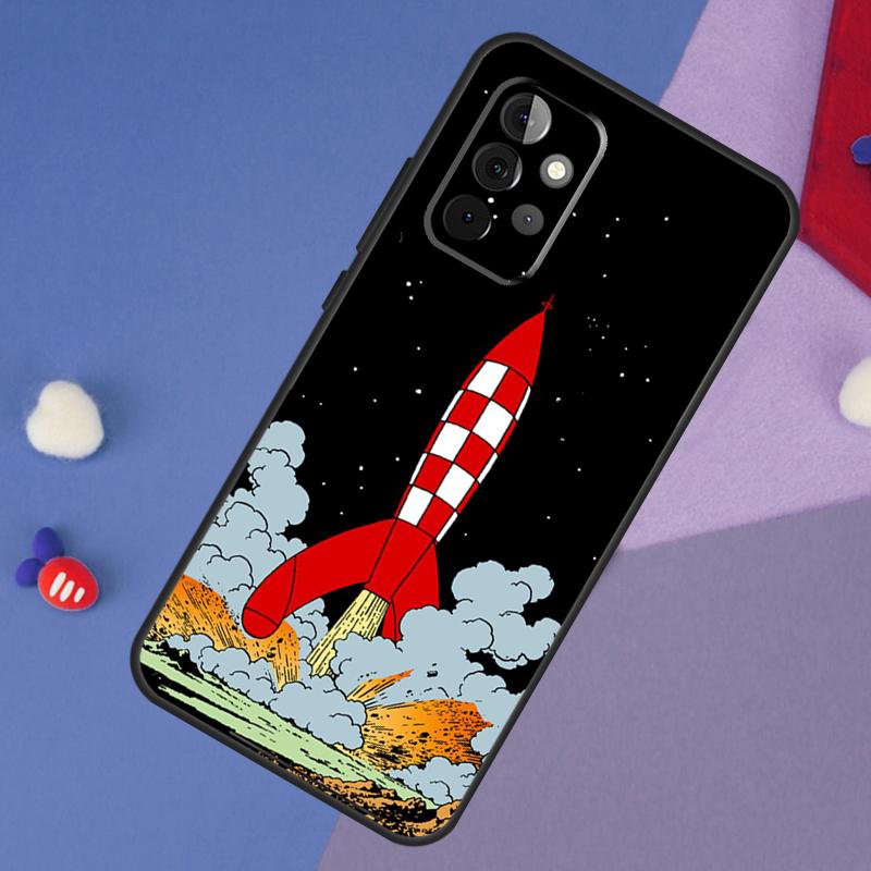 

Cartoon Rocket Case For Samsung Galaxy A55 A35 A32 A12 A22 A52 A06 A54 A34 A14 A56 A36 A26 A16 A13 A53 A15 Samsung A35