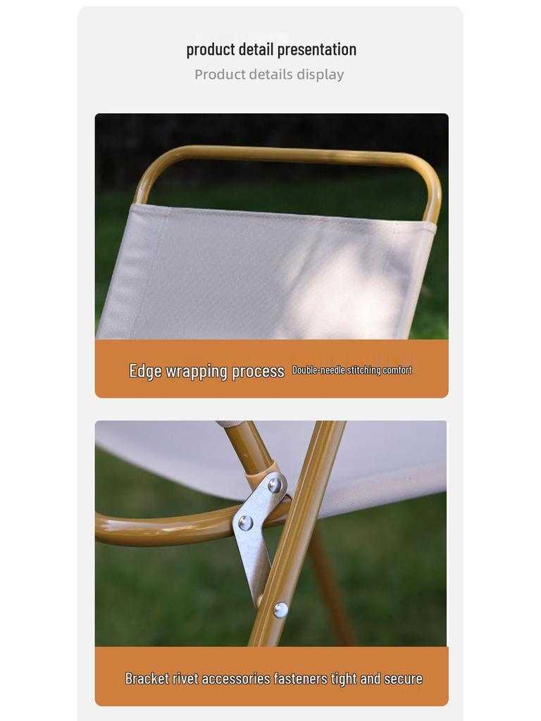 Wow Custom Folding Outdoor Chair: Perfect for Camping, Fishing, Picnics, and Beach Trips