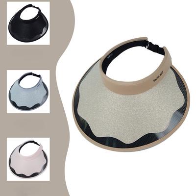 New Vinyl Empty Top Hat Vacation Travel Large Brim Sun Protection Ultraviolet Outdoor Sky Top Sun Hat