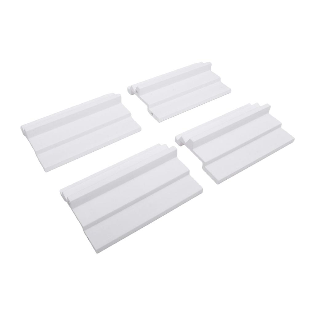 2 Sets Folding Double Mahjong Rack Set with Exposure Area 2 Player Mahjong Tile Racks for Tiles Up To 1.5 Inches