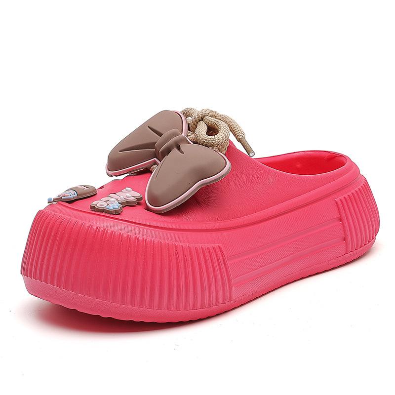 

Туфли Мэри Джейн с дырками женские милашки наступают на дерьмо чувство верхняя одежда универсальные студенческие нескользящие дезодорирующие тапочки на толстой подошве 39-40