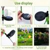 42LED Solar Artificial Flower Light Realistic Waterproof Landscape Lamp  Lawn Lighting
