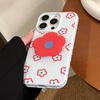 Little Red Flower Stand Phone Case for iPhone 15, iPhone 16, iPhone 17 Pro Max
