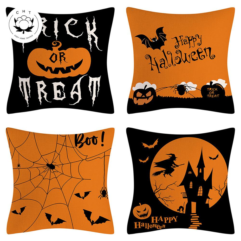 

Наволочка с принтом Хэллоуина для дома, гостиной, дивана, украшения спальни, наволочка, автомобильный комплект, наволочка
