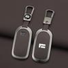 3 Keys Zinc Alloy Leather Car Key Case For Baic Polestone 01 Polestones 01 Jishi 01 Key Fob Car Key Cover Protective Case