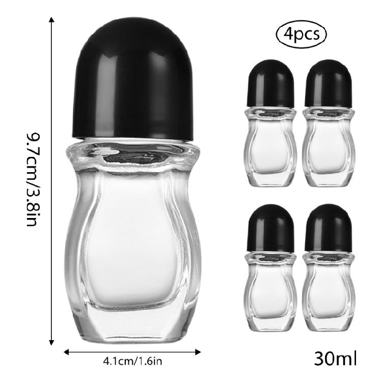 30ml Glass Bottles with Lid Secure and Reusable Storage Container Leak Proof Glass Bottles for Beauty Enthusiasts