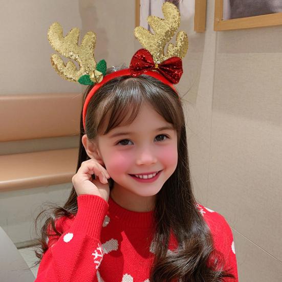 Christmas Hairband for Adults Kids Festive Hair Accessory Santa Claus Snowman Hairband for All Ages Xmas Parties Dress-up