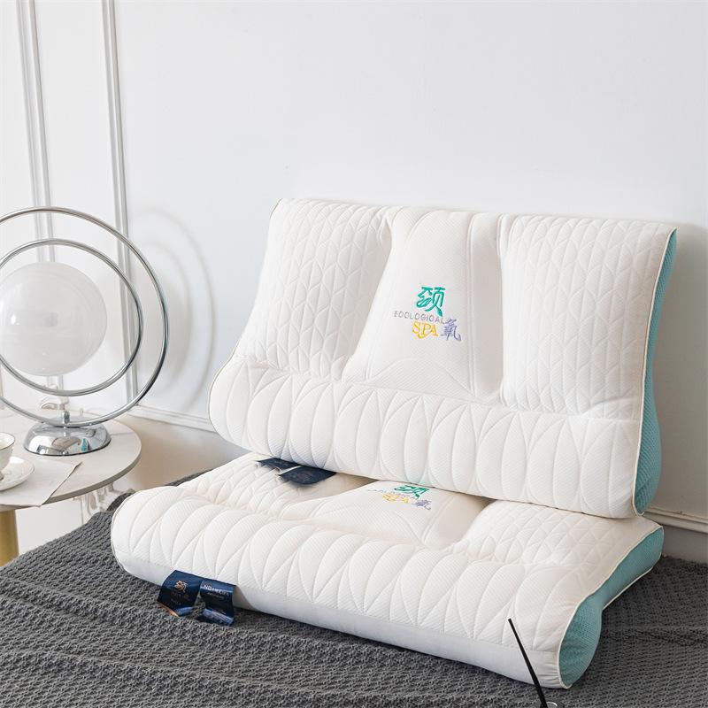Latex Orthopedic Traction Pillow, Neck Pillow, Sleep Aid Pillow, Household High-end Single Neck Pillow