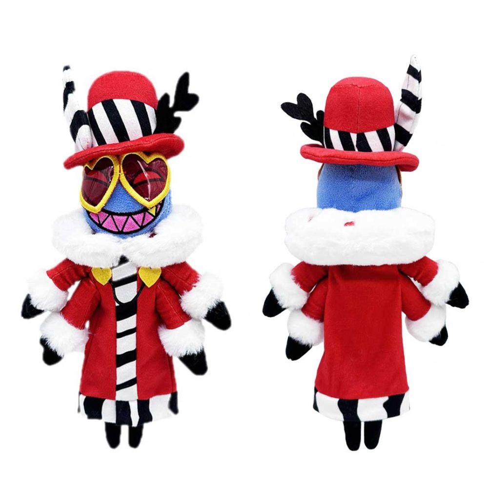 Cursed Cat Alastor Cosplay Plush Angel Dust Husk Lucifer Fat Nuggets Plushies Cartoon Hotel Fantasy Birthday Gifts Mascot Props