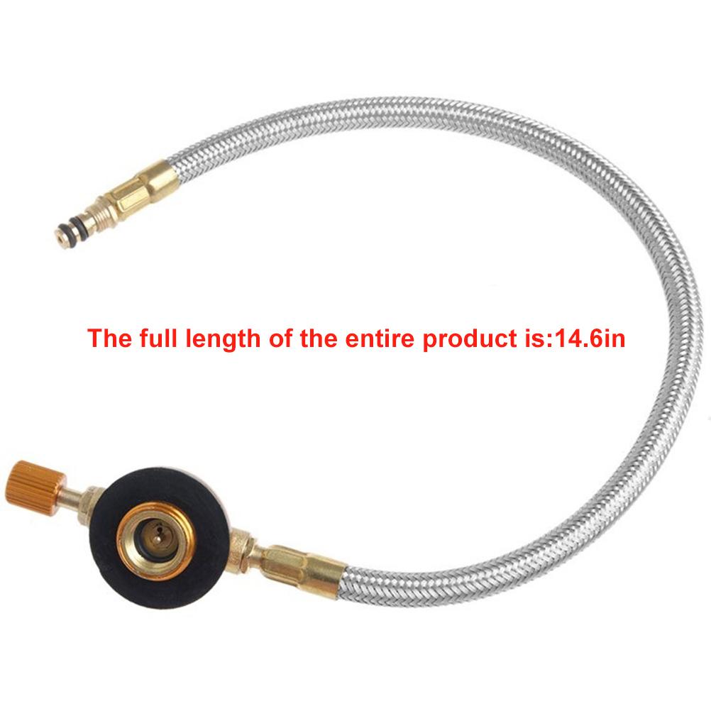 Stove Furnace Connector Head Gas Tank Adapter Valve for Outdoor Camping Barbecue