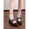 Retro Double Buckle with Thick Heel Single Shoes, Women's Height Is Not Tired, Mary Jane Women's Shoes