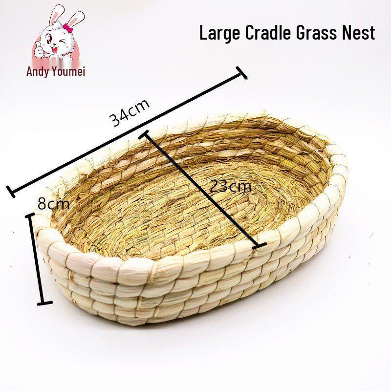 Handgeflochtenes Versteck für Chinchillas & Hamster: Warmes Holznest für Kaninchen & Meerschweinchen