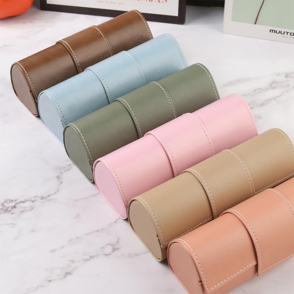 Leather Handmade Eyeglass Case Myopia Glasses Case/sunglasses Neutral Anti Pressure Glasses Case