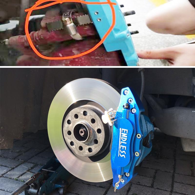 2PCS Universal 3D Aluminum Brake Caliper Cover Fixing By Screws Car Styling For Peugeot 207 308 407 206 307 607 RCZ 3008 4008